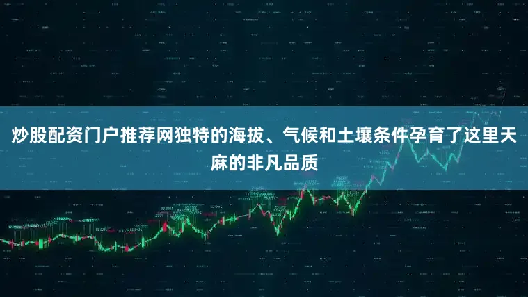 炒股配资门户推荐网独特的海拔、气候和土壤条件孕育了这里天麻的非凡品质